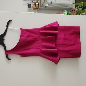 Forever 21 One Shoulder Peplum Dress Size S